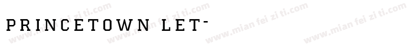 princetown let字体转换